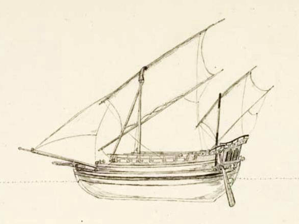 'Paduakan', 1820-an; Scheepvaartmuseum Amsterdam, S.0782(14) - http://www.maritiemdigitaal.nl/index.cfm?event=search.getdetail&id=101013865