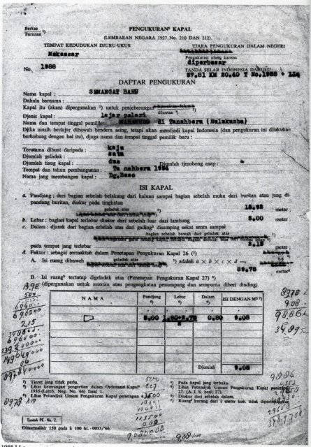 Perahu 'lajar palari' asal Tana Beru, 1964