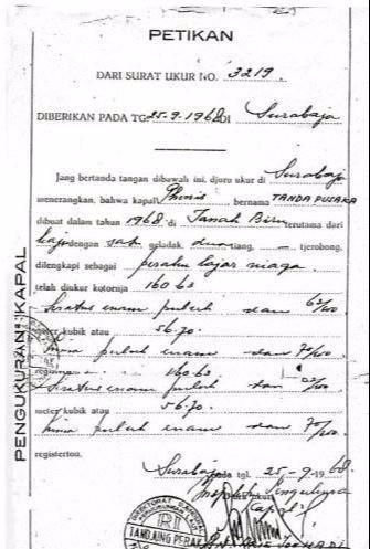 Perahu 'Phenis' asal Tana Beru, 1968